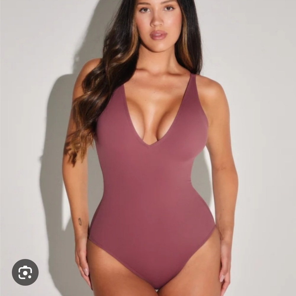 NWT Ta3 Plungey Shaping One Piece Swimsuit in sold out Copper Medium Long